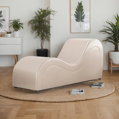 Wrought Studio™ Yoga Chair, Faux Leather Yoga Chaise With Padded Sponge, Modern Curved Yoga Chaise Lounge Indoor For Adult Stretching Relaxing Exercis by Wrought Studio