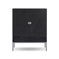 Marea Bar Cabinet-Ivory Painted Linen
