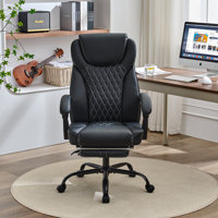 Big And Tall Office Chair With Foot Rest Ergonomic Office Chair Home Office Desk Chairs Reclining by Latitude Run
