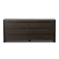 Pinkerton 6 Drawer Dresser-Espresso Oak Veneer