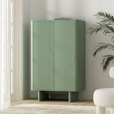 Ella 32" Modern Accent Cabinet with Adjustable Shelves by Manhattan Comfort