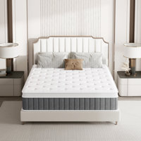Medium Firm Pillow Top Hybrid Mattress In A Box by Alwyn Home