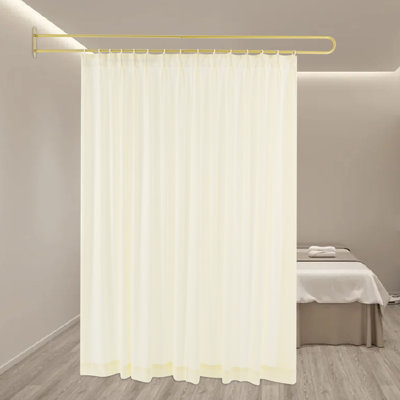 Hanging Room Divider With Privacy Curtain