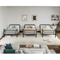 L-Shaped Twin Over Twin Bunk Beds, Convertible Into 3 Individual Twin Beds by Mason & Marbles