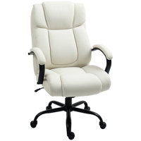 High Back Big and Tall Executive Office Chair 485lbs with Wide Seat and Linen Fabric