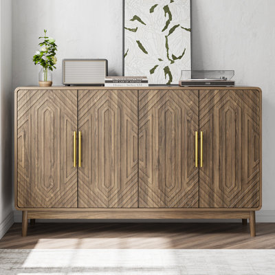 Wood Storage Cabinet with Adjustable Shelf by Corrigan Studio
