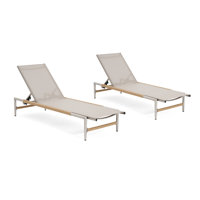 Kennon Patio Relaxation Aluminum Chaise Lounge Set by Latitude Run