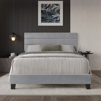 Mailiah Twin Upholstered Panel Bed