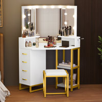 Tri-Fold Mirror Vanity by Mercer41