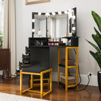Tri-Fold Mirror Vanity by Mercer41