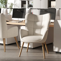 Modern Wingback Office Chair Conference Room Side Chair for Home Office Workspaces by George Oliver