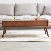 Elevating Center Table Low Table 100% Solid Oak Wood Top Plate Desk Coffee Table by Corrigan Studio