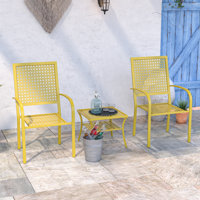 3-Piece Outdoor Bistro Set, Patio Conversation Sets for Porch, Deck, Backyard by Latitude Run