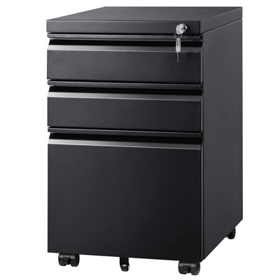 3 Drawer Mobile File Cabinet by Hokku Designs