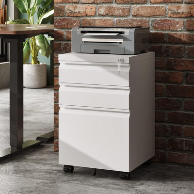 3 Drawer Mobile File Cabinet by Hokku Designs