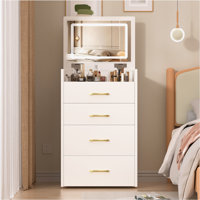 Chrysanthia 3-in-1 Vanity Desk by Wade Logan