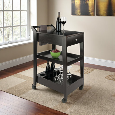 Ammons Espresso Entertainment Cart by Red Barrel Studio
