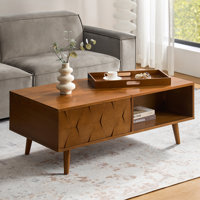 Sara Doody 47.25"W Mid-century Lift-Top Coffee Table with Storage Tray by Kelly Clarkson Home