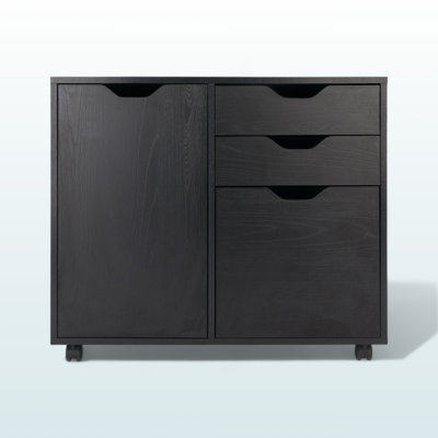 Sarvis 2-Section Mobile Filing Cabinet by Latitude Run