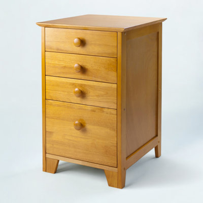 Honey finish Amedori Home Office File Cabinet by Red Barrel Studio