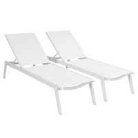 Outdoor Textilene Deckchair Set with 6-Level Adjustment by Birch Lane