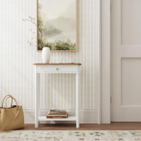 Mariyah 2 Tone Console Table With Drawer by Lark Manor