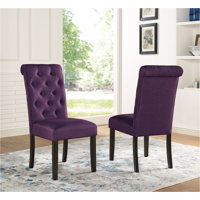 Jacoblee Leviton Solid Wood Tufted Asons Dining Chair, Set Of 2 by Lark Manor