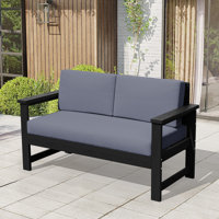 Outdoor HDPE Loveseat by Ebern Designs
