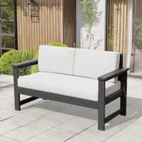 Outdoor HDPE Loveseat by Ebern Designs
