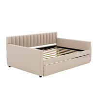 Full Size Upholstered Daybed With Trundle by Latitude Run