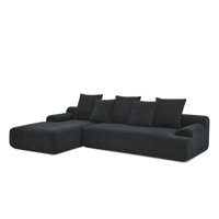 Upholstered Sectional Sofa Couch, Modular Compressed Sofa by Orren Ellis