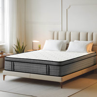 Mattress, Hybrid Mattress In A Box, Pocket Springs For A Cool Sleep, Medium Firm Feel With Motion Isolation by Alwyn Home