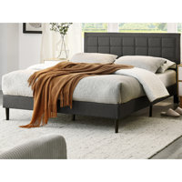 DeCoro Mornington Upholstered 2.0 Platform Full Size Bed & Headboard, Full