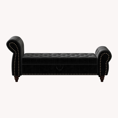 64.5"Indoor Chaise Lounge with Storage by Alcott Hill
