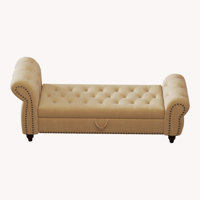 64.5"Indoor Chaise Lounge with Storage by Alcott Hill