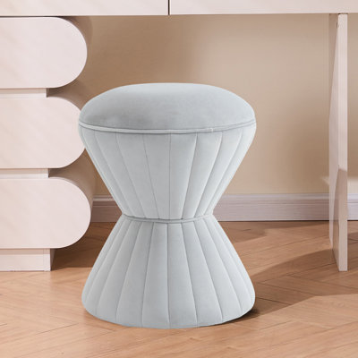 Konsta Tufted Accent Stool Vanity Ottoman by Mercer41