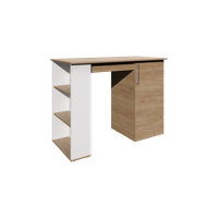 Verndale 47" Wide Kitchen Island White - Natural Oak by Ebern Designs