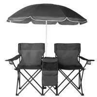 Portable Two Person Fishing Chair With Removable Umbrella by Arlmont & Co.