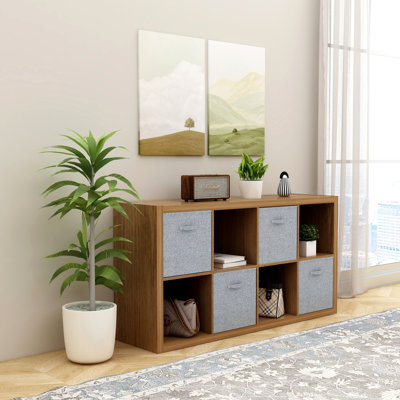 Smart Cube 8-Cube Organizer Storage with Opened Back Shelves,2 X 4 Cube Bookcase Book Shleves by Latitude Run