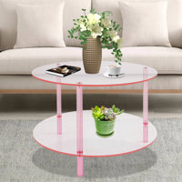2-Tier Modern Acrylic Coffee Table by Wrought Studio