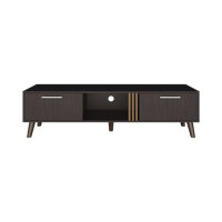 Lebo 63" Wide Tv Stand With Two Pull Down Cabinets And Open Shelf by George Oliver