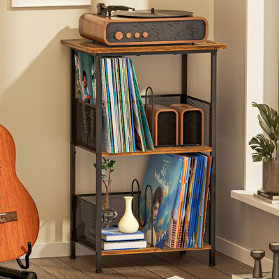 Vinyl Record Storage Table by 17 Stories