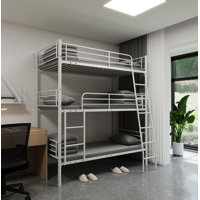Bedroom dormitory twin size metal triple bunk bed can be disassembled into three beds by Isabelle & Max