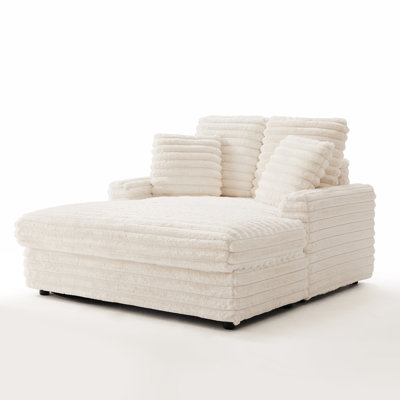 53"W Sofa Bed Indoor With Throw Pillows And Armrests, Plush Chair Bed For Living Room, Sleeper Chair by Latitude Run