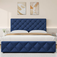 Bed Frame with 4 Storage Drawers by Winston Porter