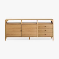 Kaela Modern Natural Oak Wood Sideboard