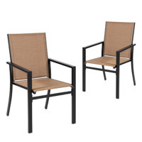 Outdoor Dining Armchair (set Of 2) - by 17 Stories