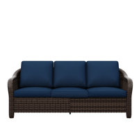 Polyethylene (PE) Wicker Outdoor Patio Sofa by Latitude Run
