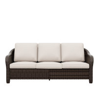 Polyethylene (PE) Wicker Outdoor Patio Sofa by Latitude Run