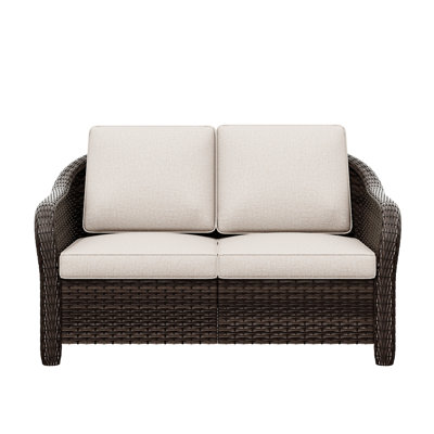 Polyethylene (PE) Wicker Outdoor Patio Loveseat